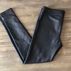 Faux leather leggings